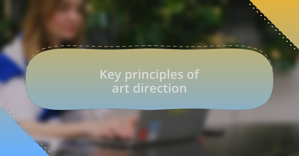 Key principles of art direction